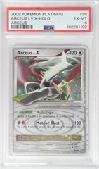 V1853: 2009: Arceus LV.X: 95/99: Arceus: Platinum: PSA: 6: EX-MT: 102261102